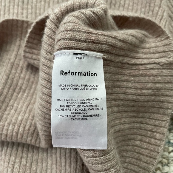 Reformation Luisa Cropped Cashmere Sweater - Picture 5 of 6